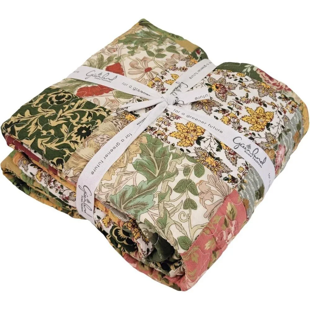 Greenland Home Antique Chic Quilted Patchwork Throw 50